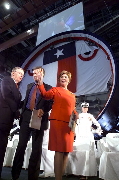 Ship's Sponsor and served as the keel authenticator