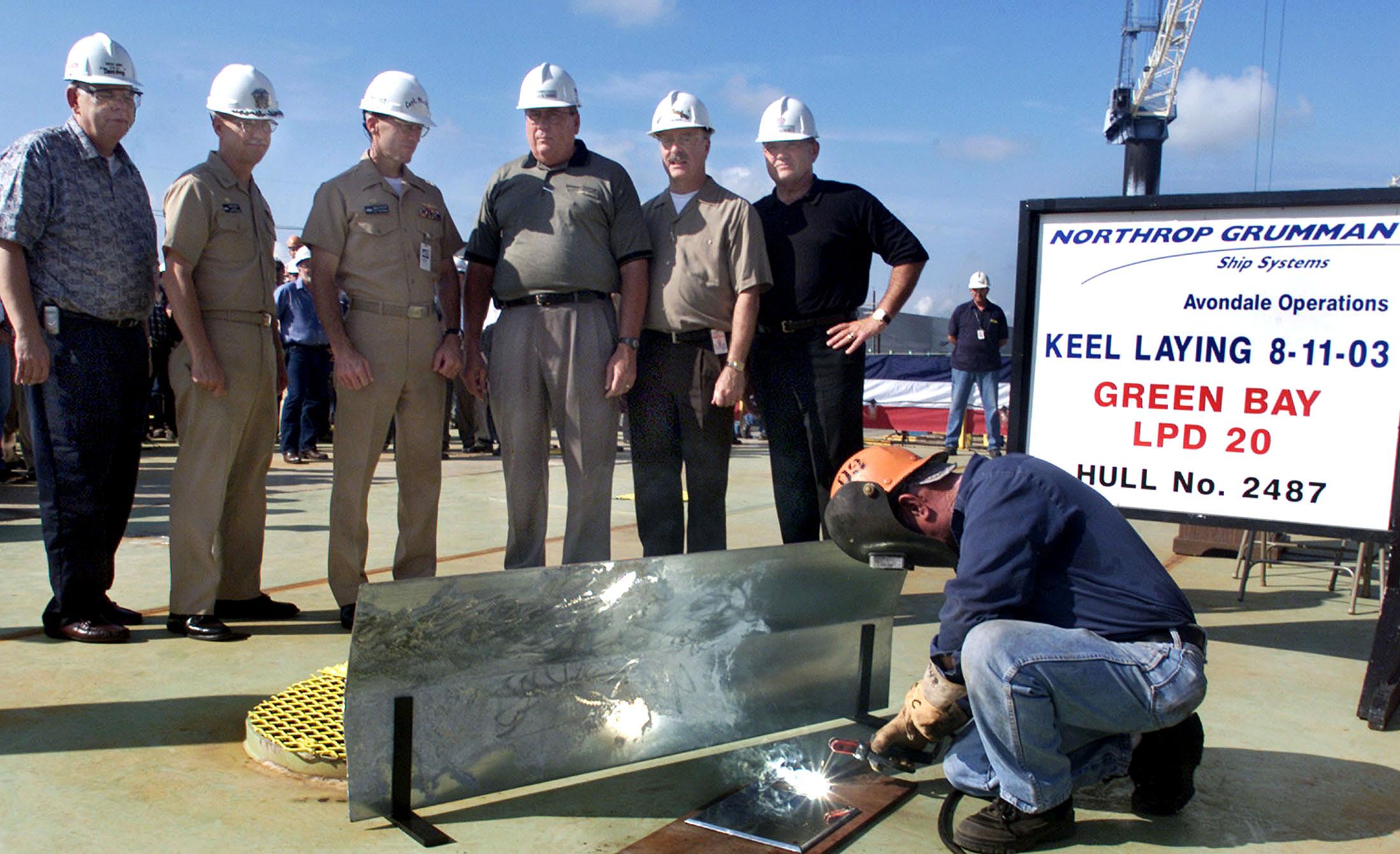 Grenn Bay (LPD 20) Keel-Laying