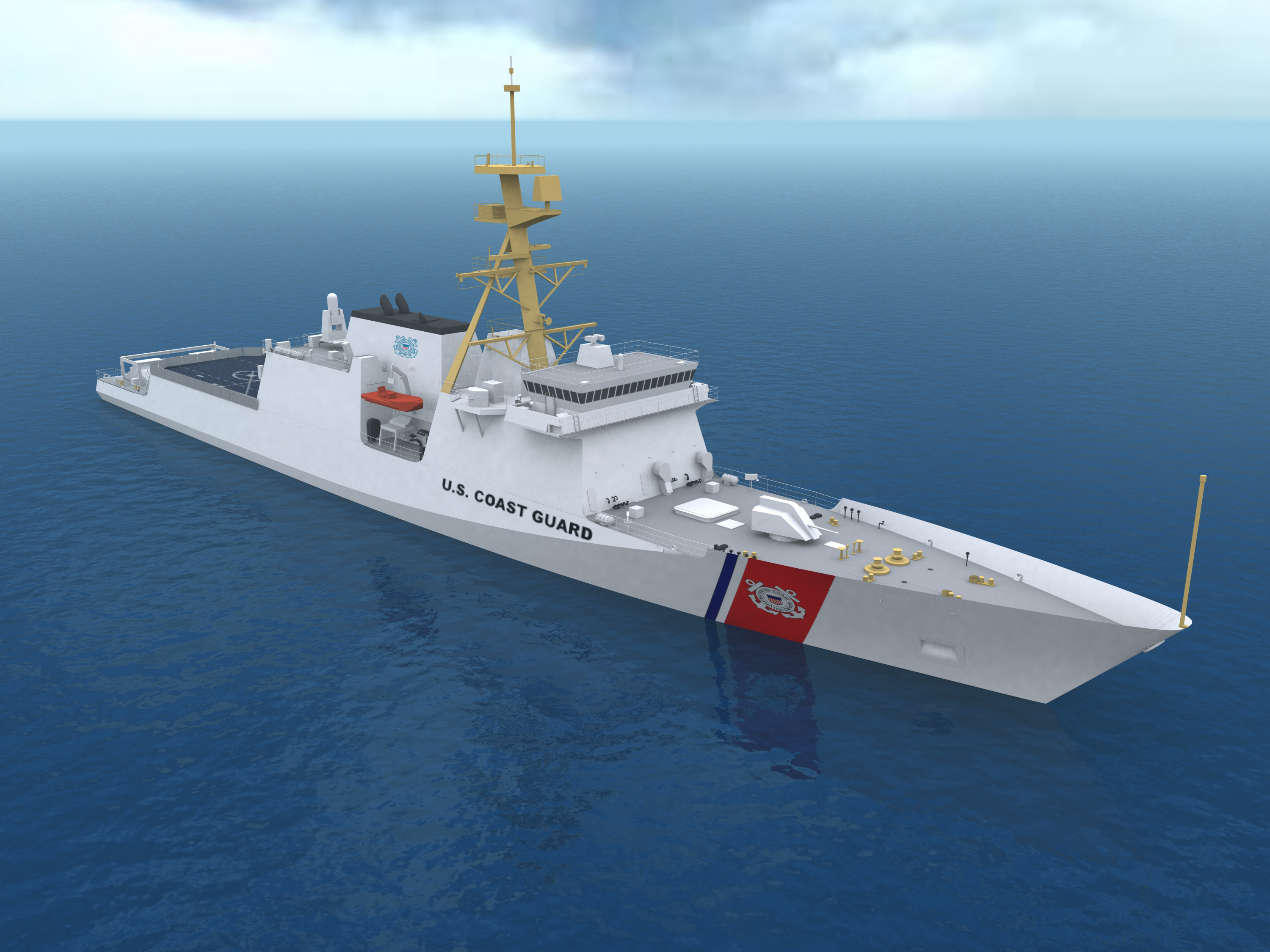 Artist's rendition of Maritime Security Cutter