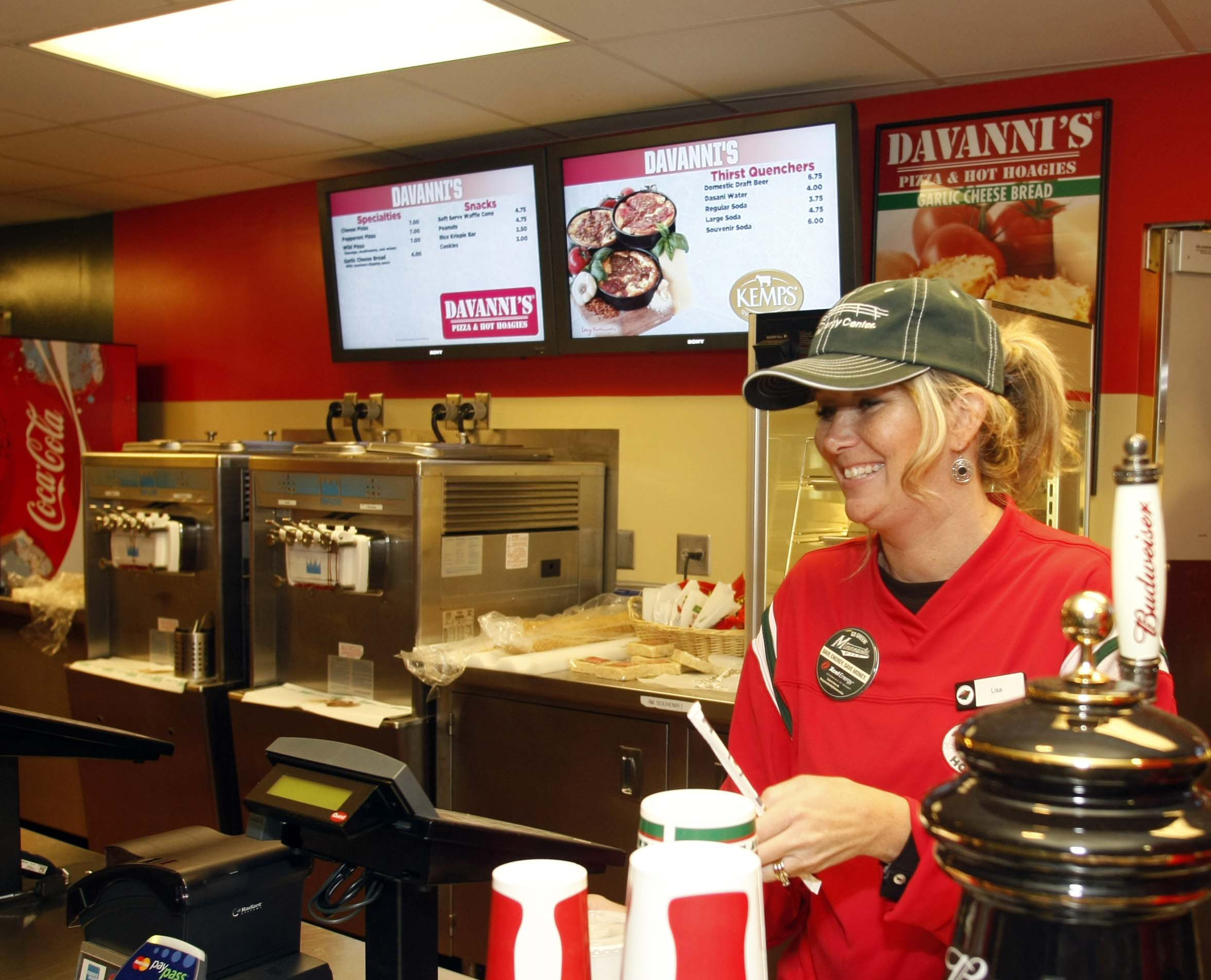 RoninCast Digital Menu Boards at Xcel Energy Center