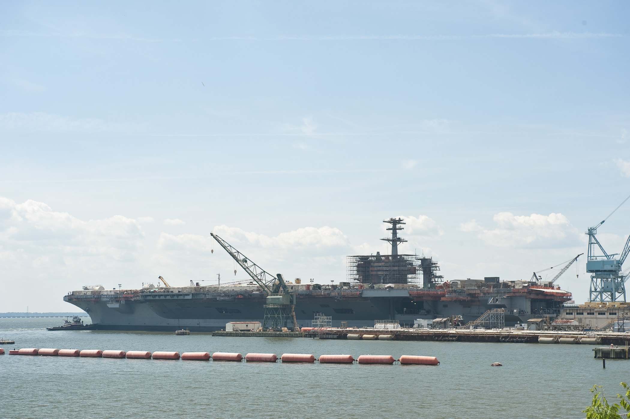 CVN 71 Undocking