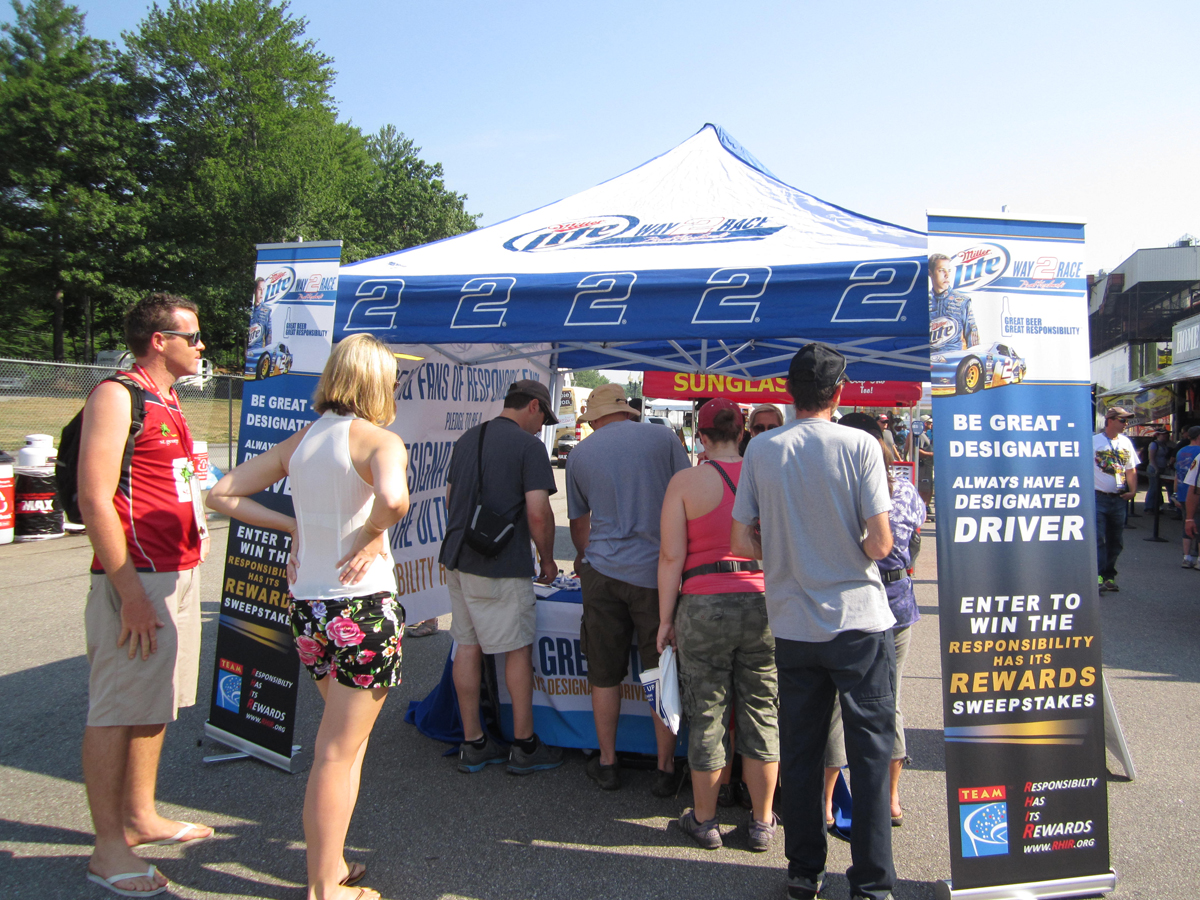 Loudon Fans Registering to be a Designated Driver