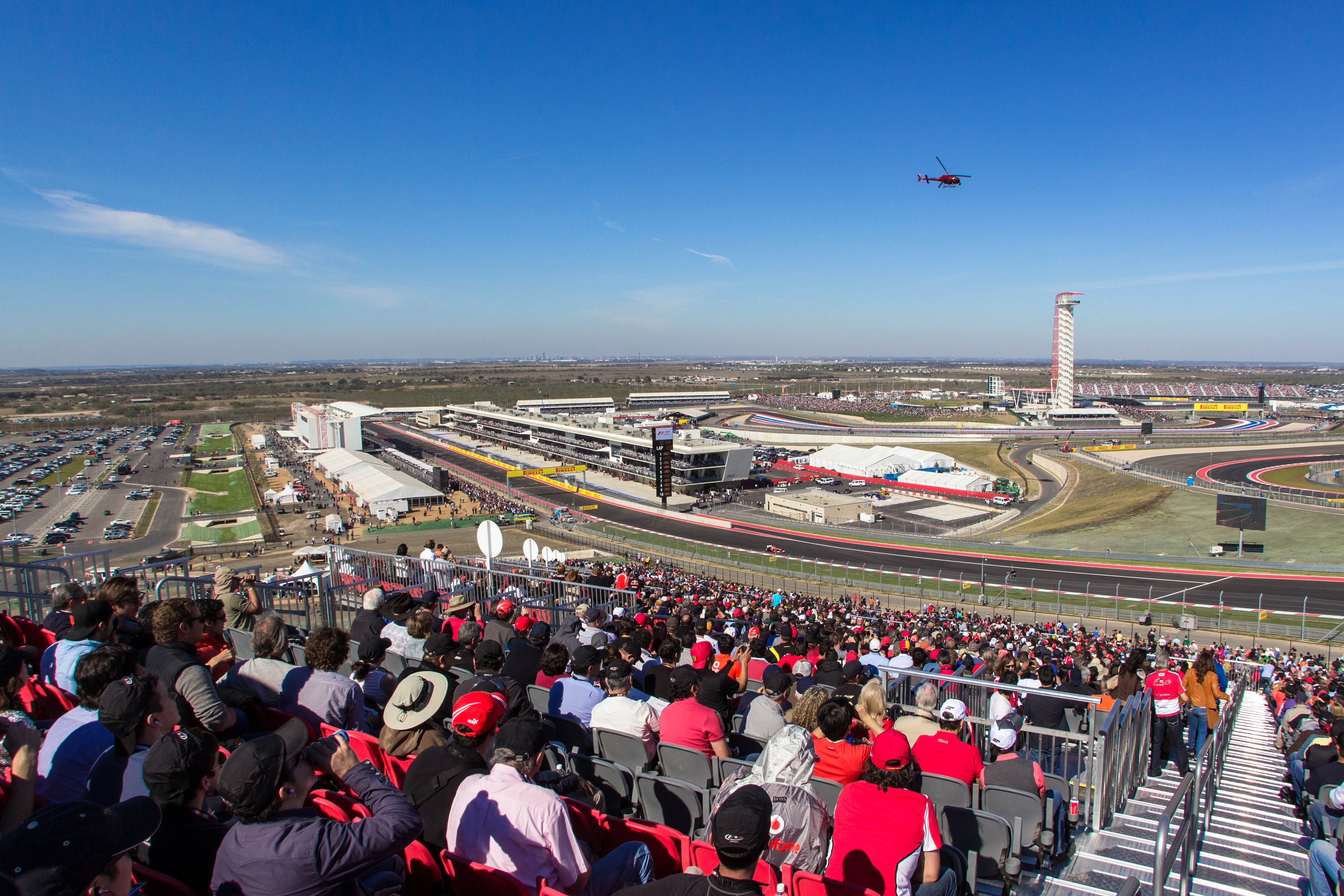 Dry camping available at 2013 F1 USGP