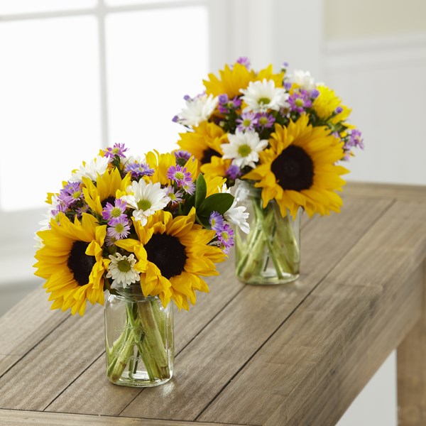 Sunflower Fields Petite Bouquet Duo (FK473)