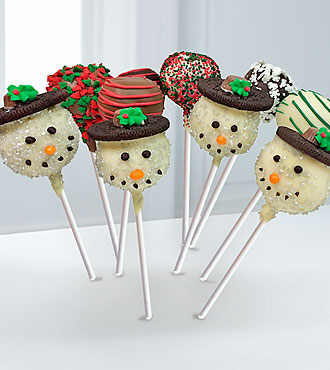 Chocolate Dip Delights Snowman Sweetness Cake Pops 