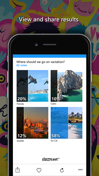 Straw app poll results