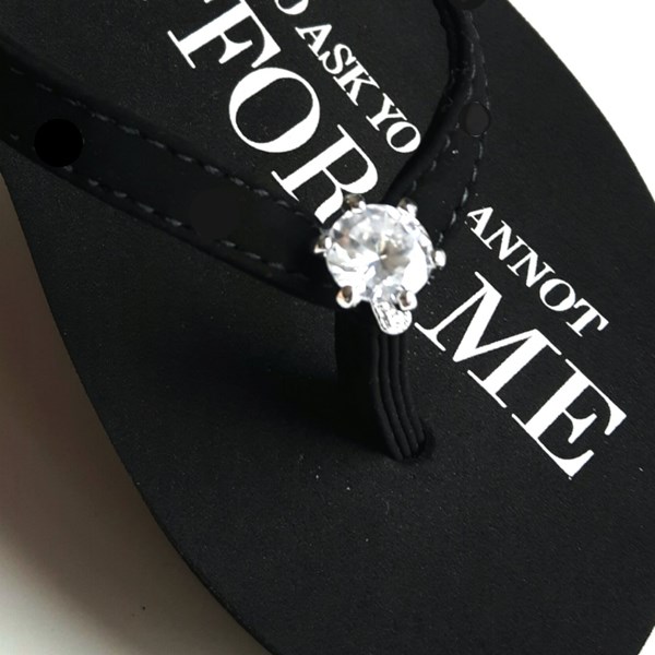 Closeup Black Diamond Ring