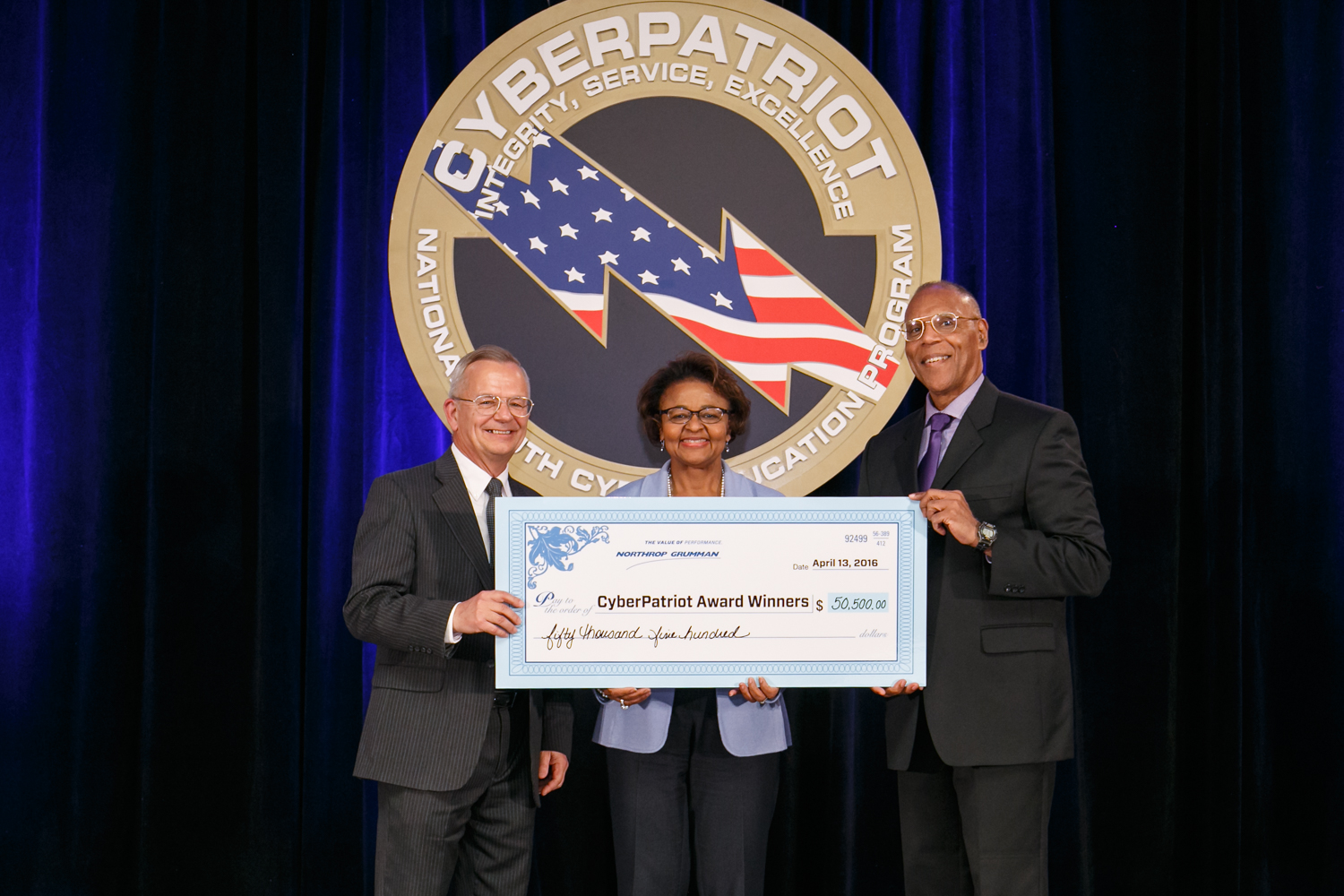 Northrop Grumman presents scholarship check