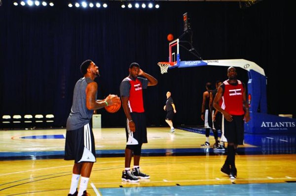 Miami Heat - Udonis Haslem at free throw line