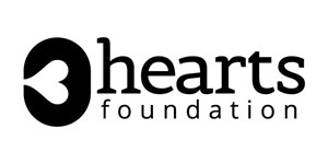 The 3 Hearts Foundation logo